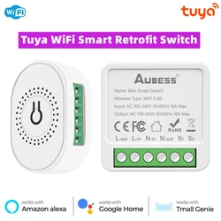 Tuya Wifi Smart Switch Fan / Light Retrofit Switches Ceiling Fan Controller Smart Life APP Control Timer For Alexa Google Home