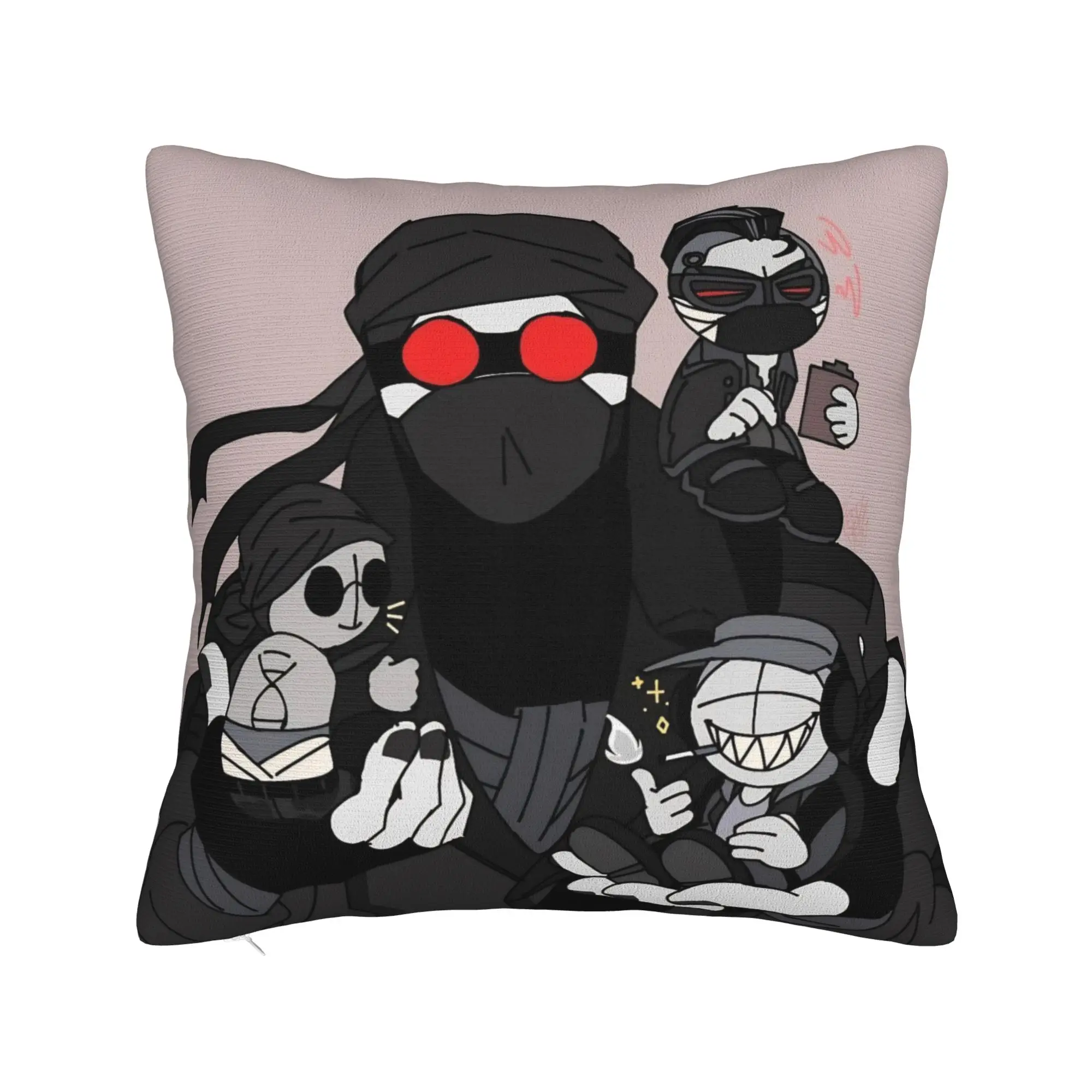 Decorative Pillow Covers MADNESS COMBAT Hank Merch Seater  Throw Pillow Case Cover Zipper Multi-Size