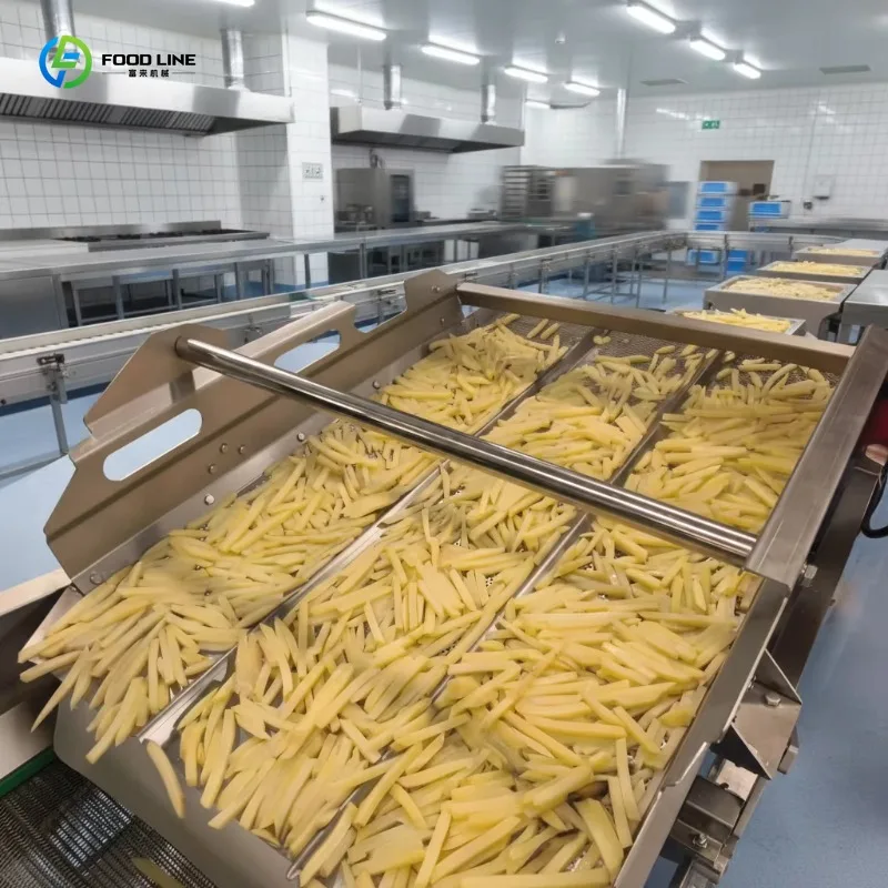 Customized Commercial Frozen Fries Production Line Full Complete Processing Line For Snack Factory
