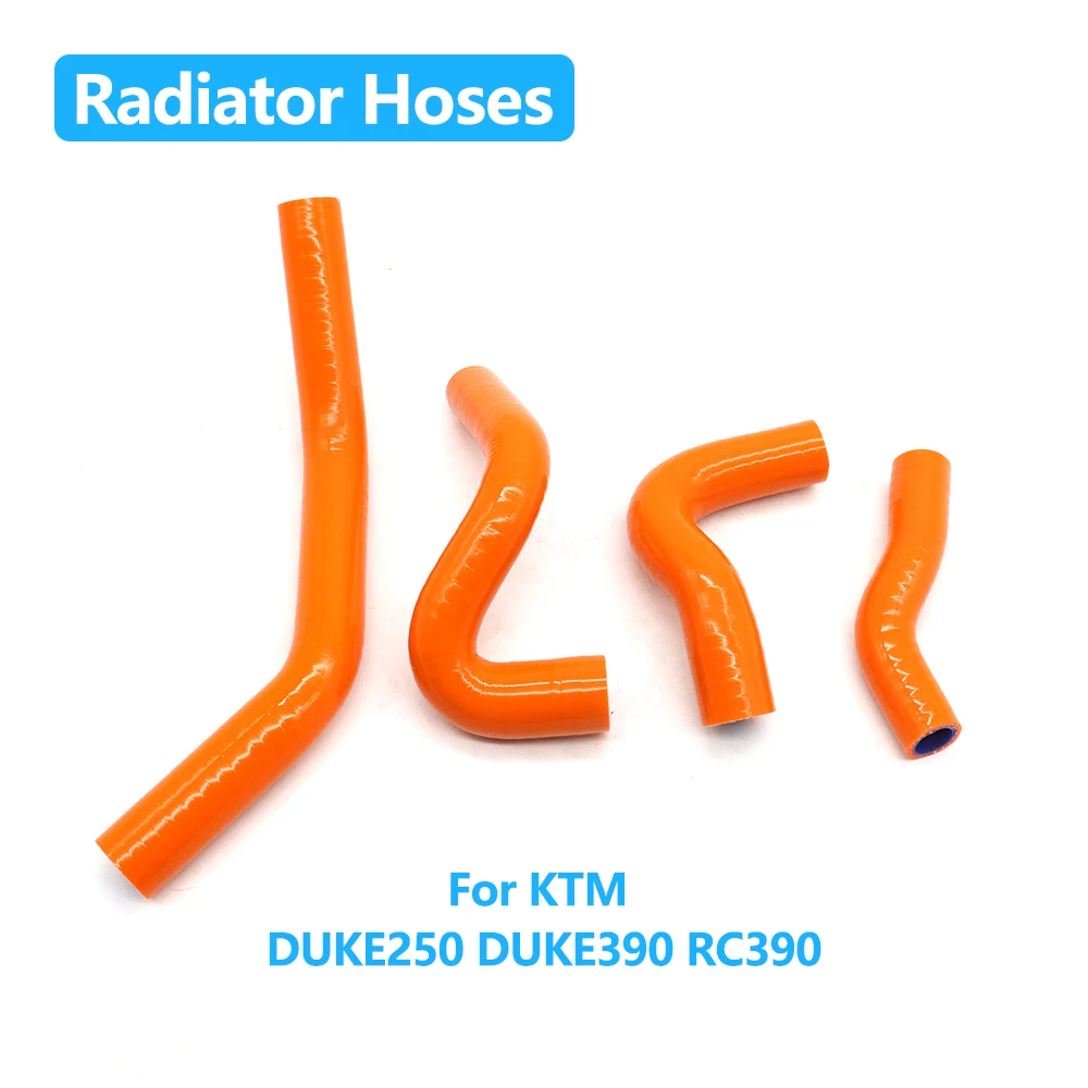 For KTM DUKE250 DUKE390 RC390 DUKE 250 390 Motorcycle Accessories Radiator Hoses Water Coolant Tube Silicone Hose Kit Clamp Kit
