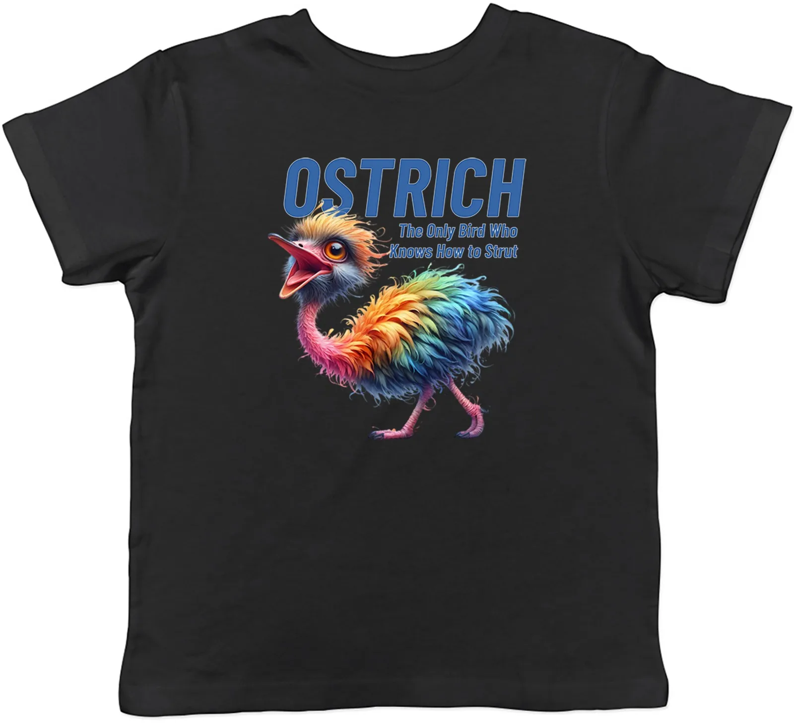 Детская футболка «Страусиная птица, который знает, как растяжку», подарок для мальчиков и девочек Детская футболка «Страусиная птица, который знает, как растяжку», подарок для мальчиков и девочек