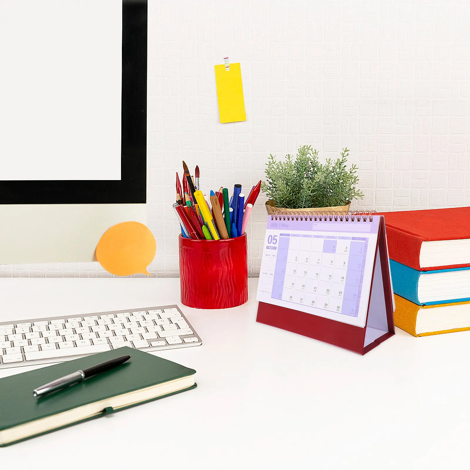 

2025 Mini Desk Calendar Small Tabletop Monthly Planner Daily Flip Calendar Mid 2024 to 2025 for Office Home School Business