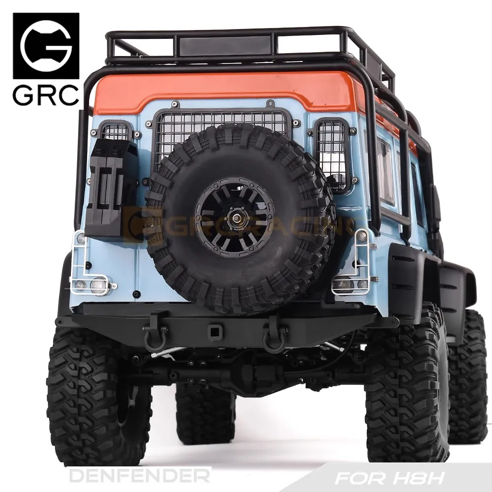 GRC H8H Defender Edelstahl Rücklicht Abdeckung Simulation Auto Shell Schutz Metall Blatt #   G190NS/NB