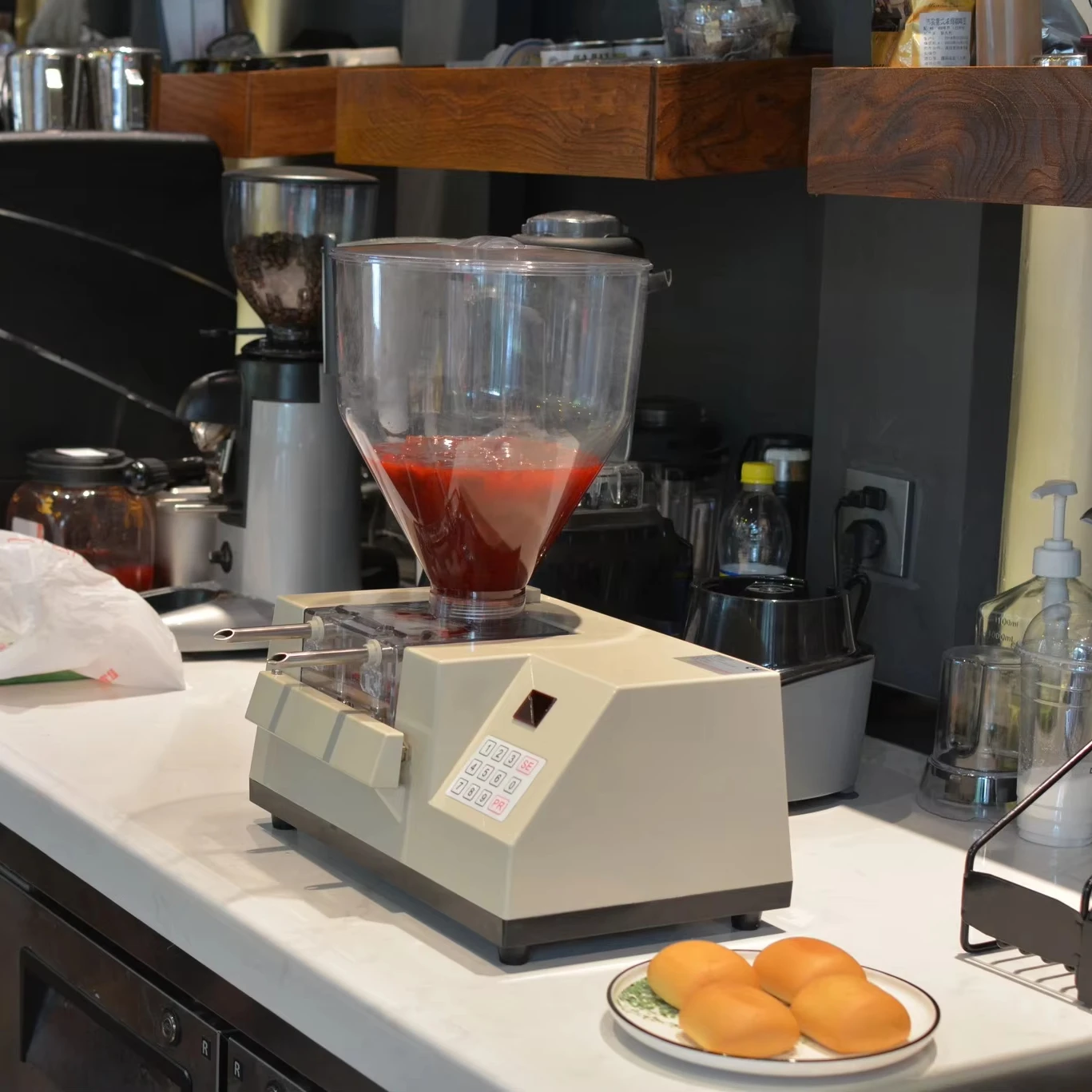 Popular Desktop Jam Cream Donut Filling Machine Multi Functional Filler For Donut Bismark Puff Cake Muffin Filing Equipment