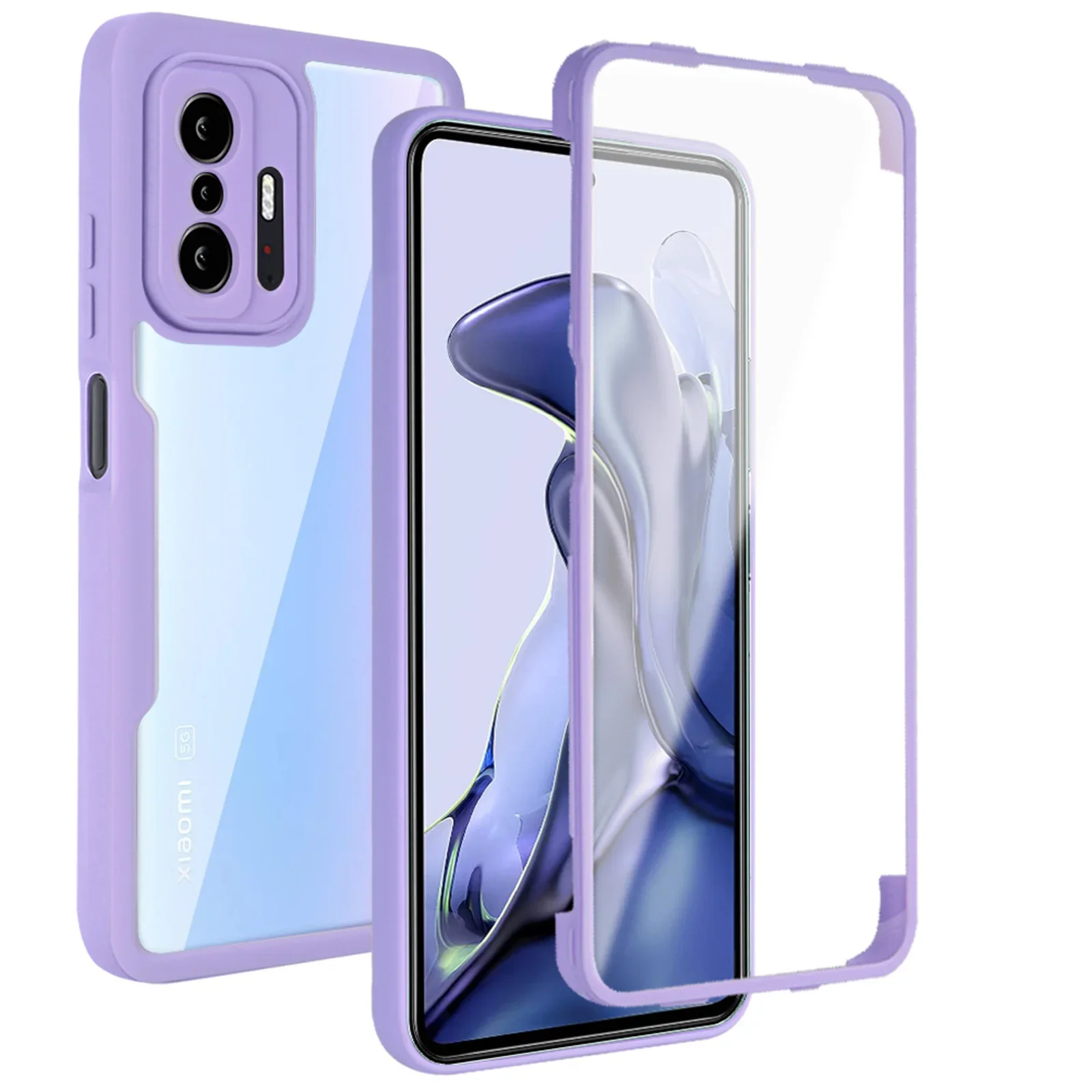 Прозрачный чехол 360 для Xiaomi Mi 11 Lite 5g 11t 12, противоударный полный защитный чехол для Redmi 10 Prime Note 11 10 Pro Max 10s 11s + Прозрачный чехол 360 для Xiaomi Mi 11 Lite 5g 11t 12, противоударный полный защитный чехол для Redmi 10 Prime Note 11 10 Pro Max 10s 11s +