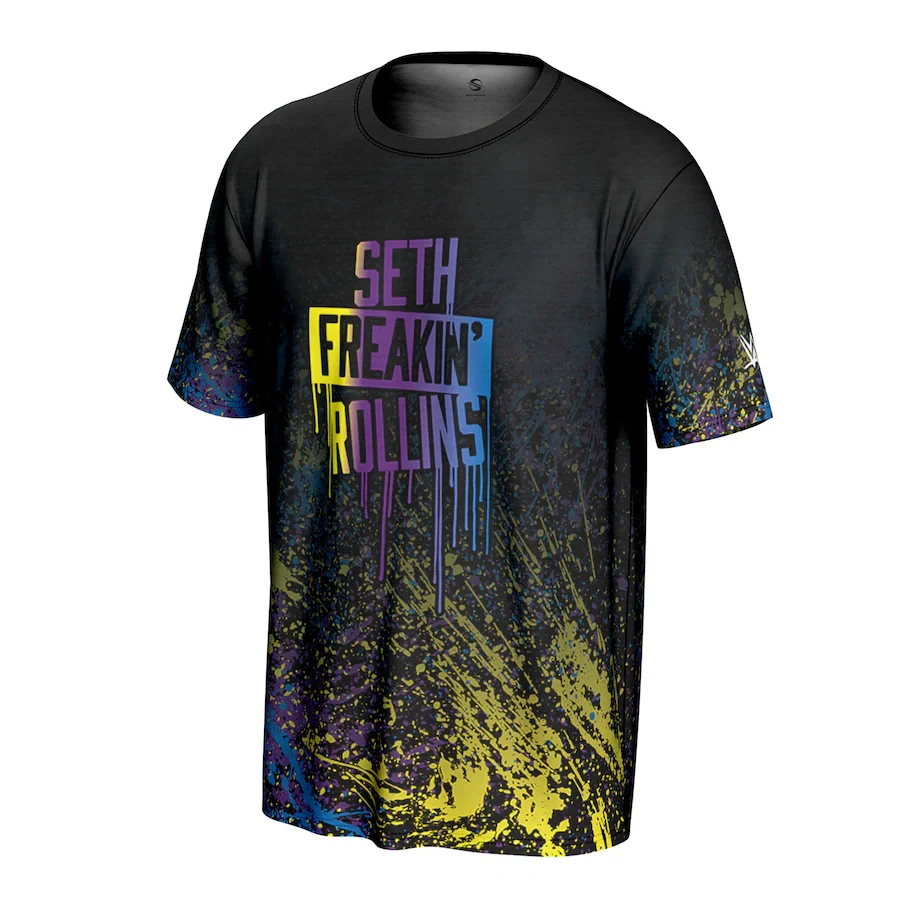 

Men's Black Seth Breakinrollins Graffiti T-Shirt Simple And Stylish Sweat Wicking And Breathable Suitable For Outdoor Activities
