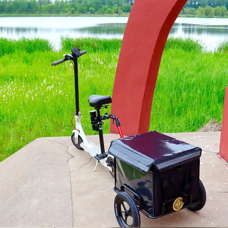 Bicycle Trailer Mountain Bike Inflatable Wheel Aluminum Alloy Quick Release Electric Vehicle Hanger Trailer Waterproof