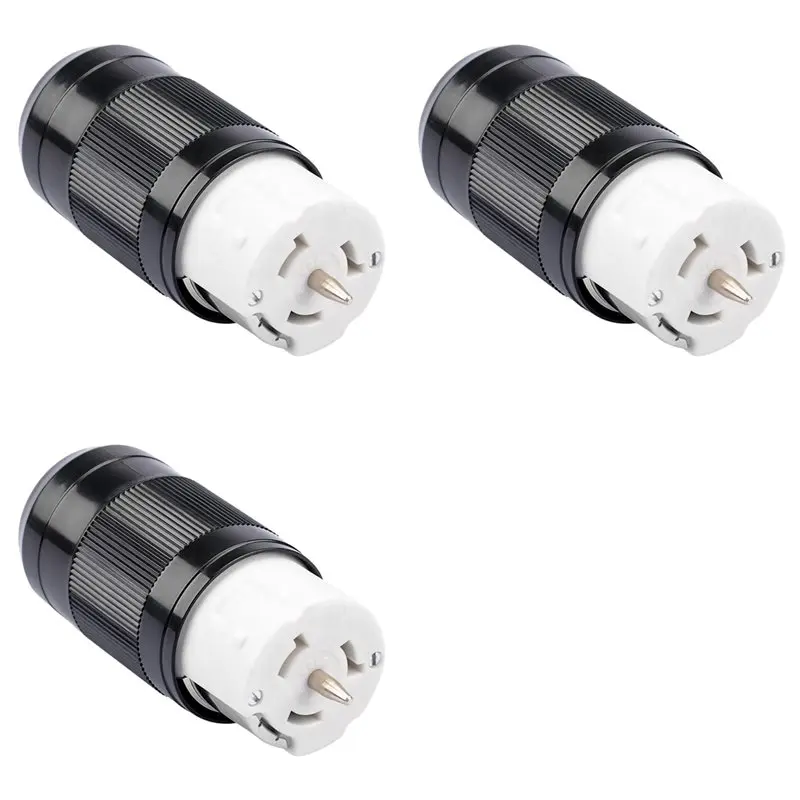 Разъем для генератора A93E-3X, 50 А, NEMA SS2-50R, 4-контактный прямой разъем, 3-полюсный, 4-проводный, с заземлением, 125В/250В