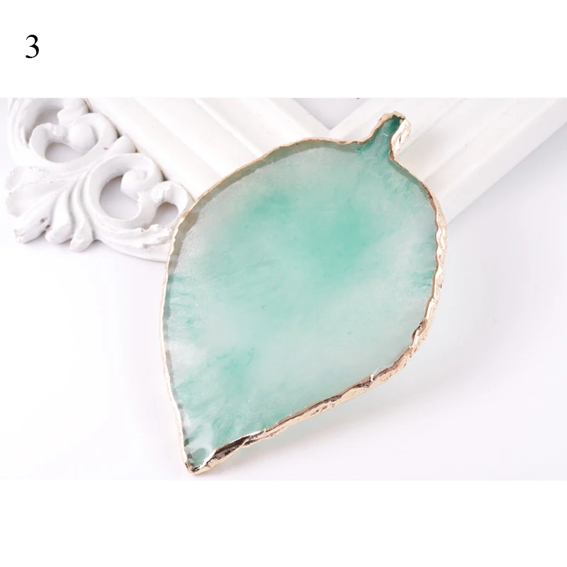 1PC Round Resin Agate Stone Nail Color Palette Gel Polish Pallet Mixing Drawing Paint Plate Pad Manicure Nail Art Display Shelf