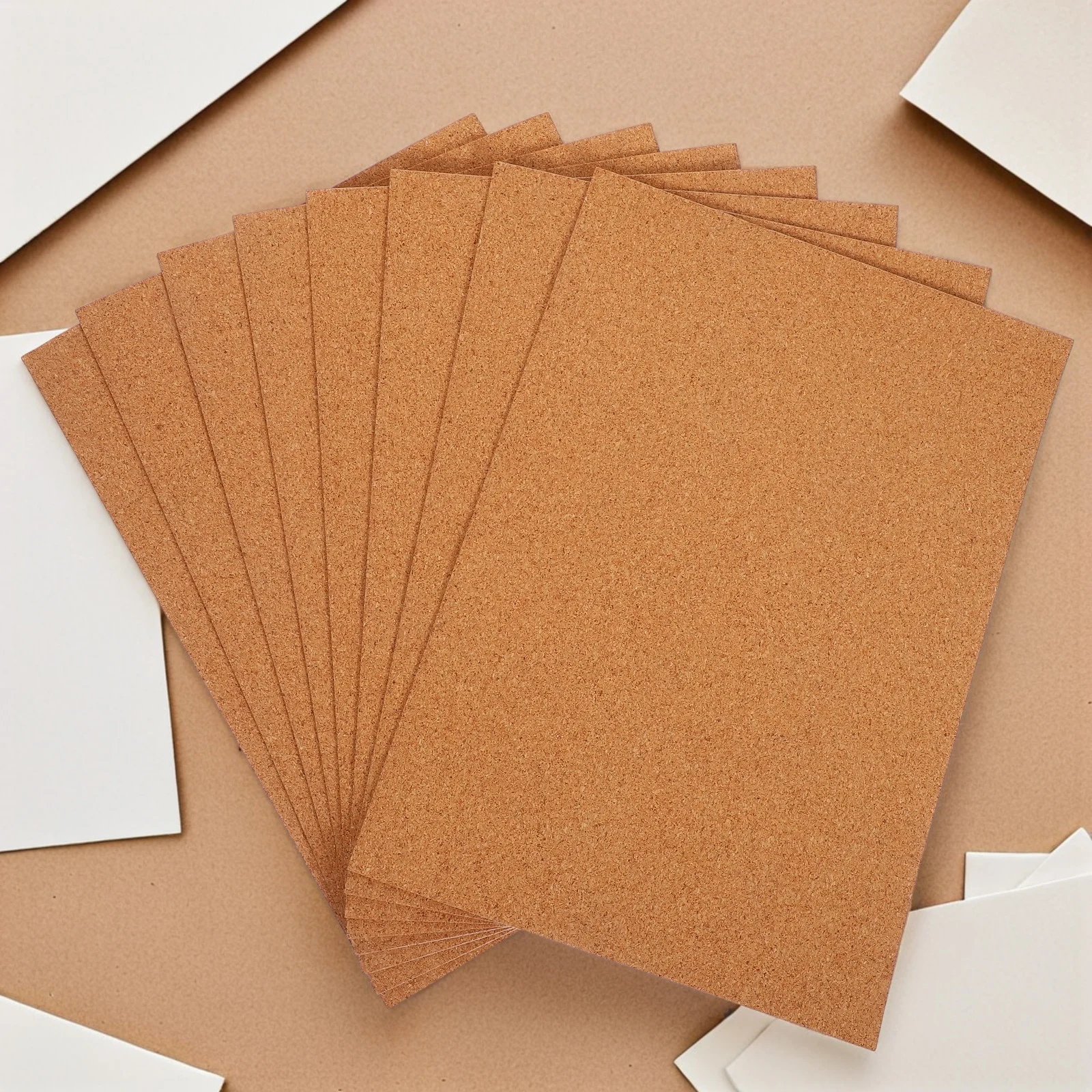 8 قطعة صفائح الفلين ذاتية اللصق لوحة مستطيلة سميكة DIY بها بنفسك الوقايات الحرف ديكور المنزل لوازم حفلات الزفاف #2