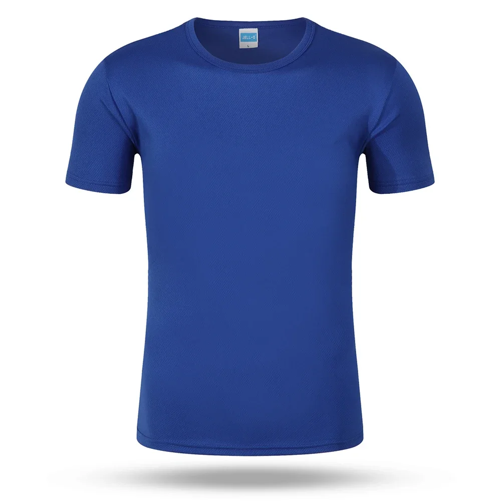 Casual O Neck Quick Drying T-Shirts Slim Short Sleeve Tee Solid Color Walking Runing Gym Sports Tops T Shirt Clothing For Men