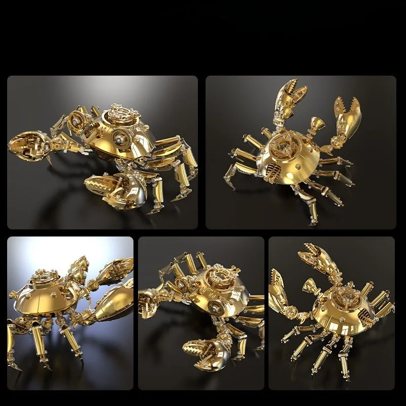 Mechanical crab assembly model creative tide play manual high difficulty mechanical crab