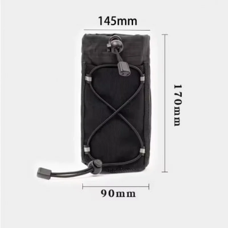 Backpack Shoulder Strap Bag Pouch Water Bottle Storage Carrier Outdoor Travel Hiking Phone Bag Extension Attachment Pack Pocket
