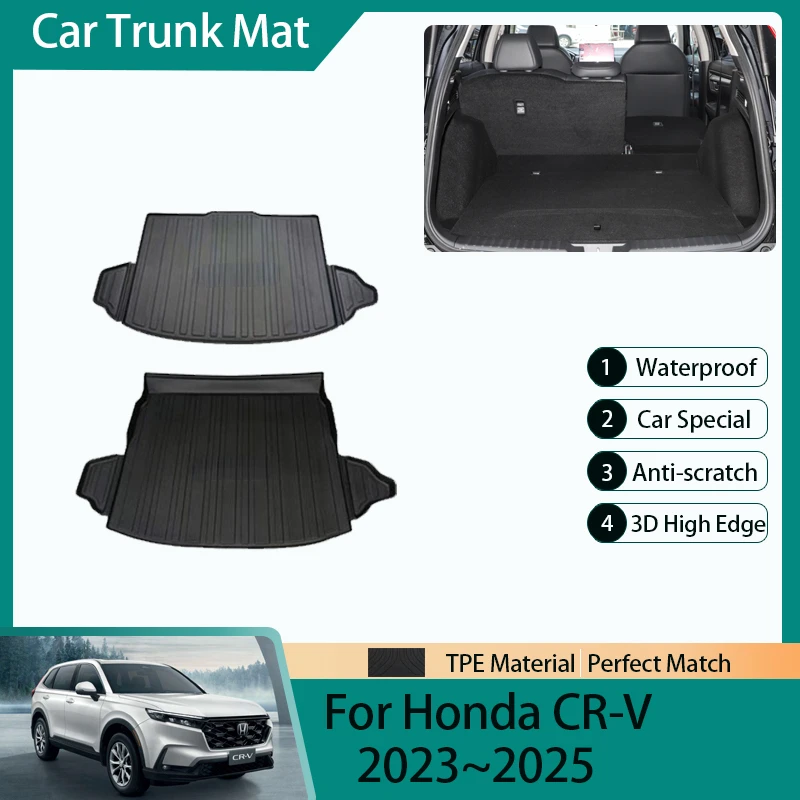 

Car Trunk Storage Mats For Honda CR-V CRV CR V 2023 2024 2025 TPE Dirt-resistant Rear Trunk Pads Covers Carpets Auto Accessories