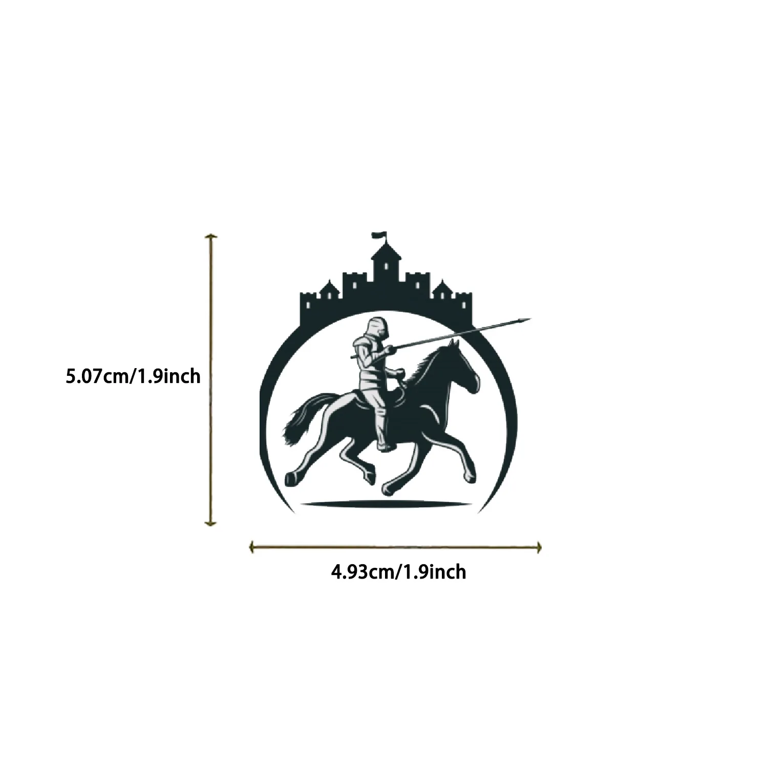 60/120PCS Medieval Knight Graffiti Stickers Decorative Guitar Notebook Luggage DIY Waterproof Stickers