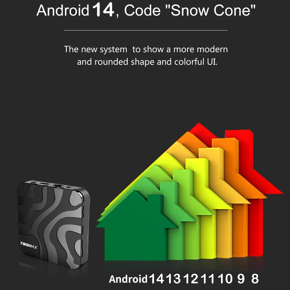 T95 Max Smart TV Box Android 14 H618 Dual WiFi6 BT5.4 8K Video Netflix YouTube Media Player Cortex A53 32G 64G 128G 256G TV Box