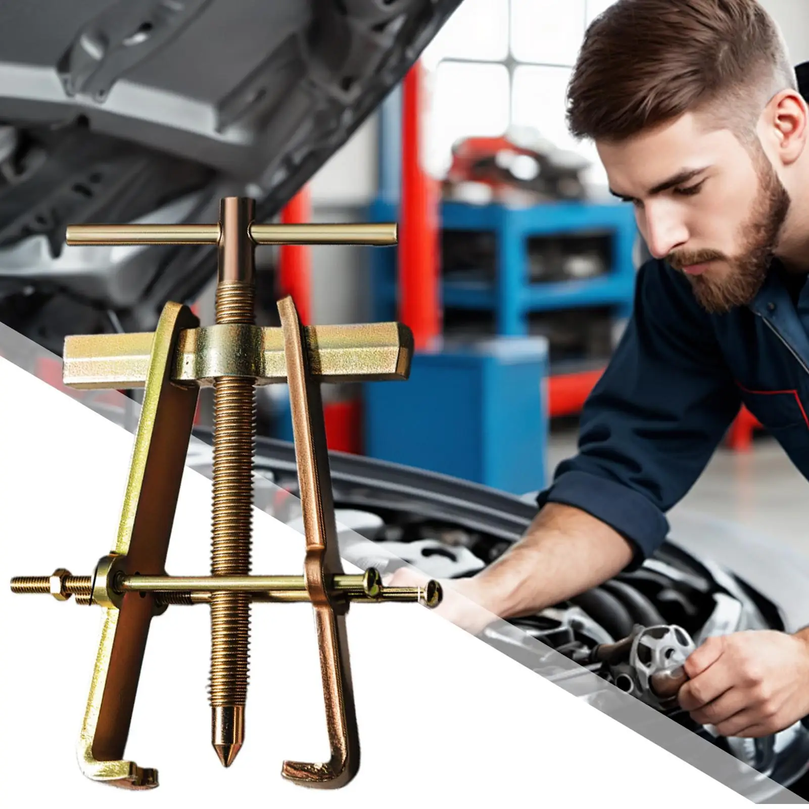 

Gear Puller Tool 2-Claw Vehicle Repair Pulling Separation Device Bearing Removal Tool For Vehicle SUVs Trucks Minivans Pickups