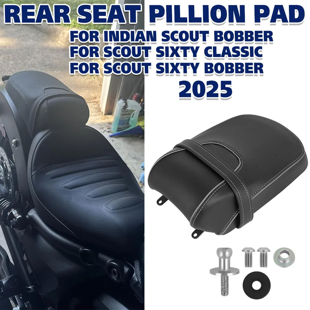 

Подушка для пассажирского сиденья мотоцикла Indian Scout Sixty Bobber 2026 для Indian Super Scout 2025 эргономичная подушка на заднее сиденье