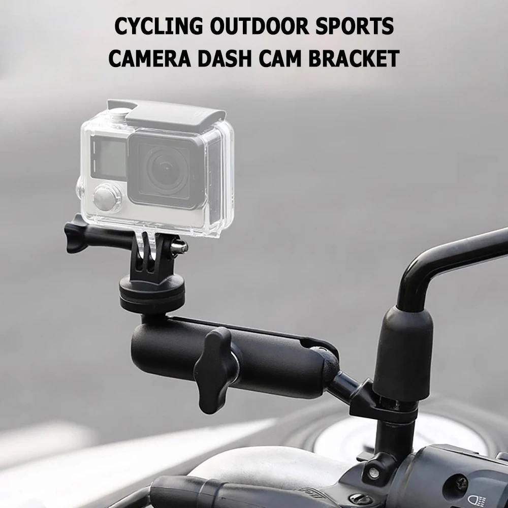 Motorcycle Handlebar Mount Aluminum Holder For GoPro Hero 13 12 11 10 9 Insta360 AKASO SJCAM DJI Osmo Action Camera Accessories - view 4