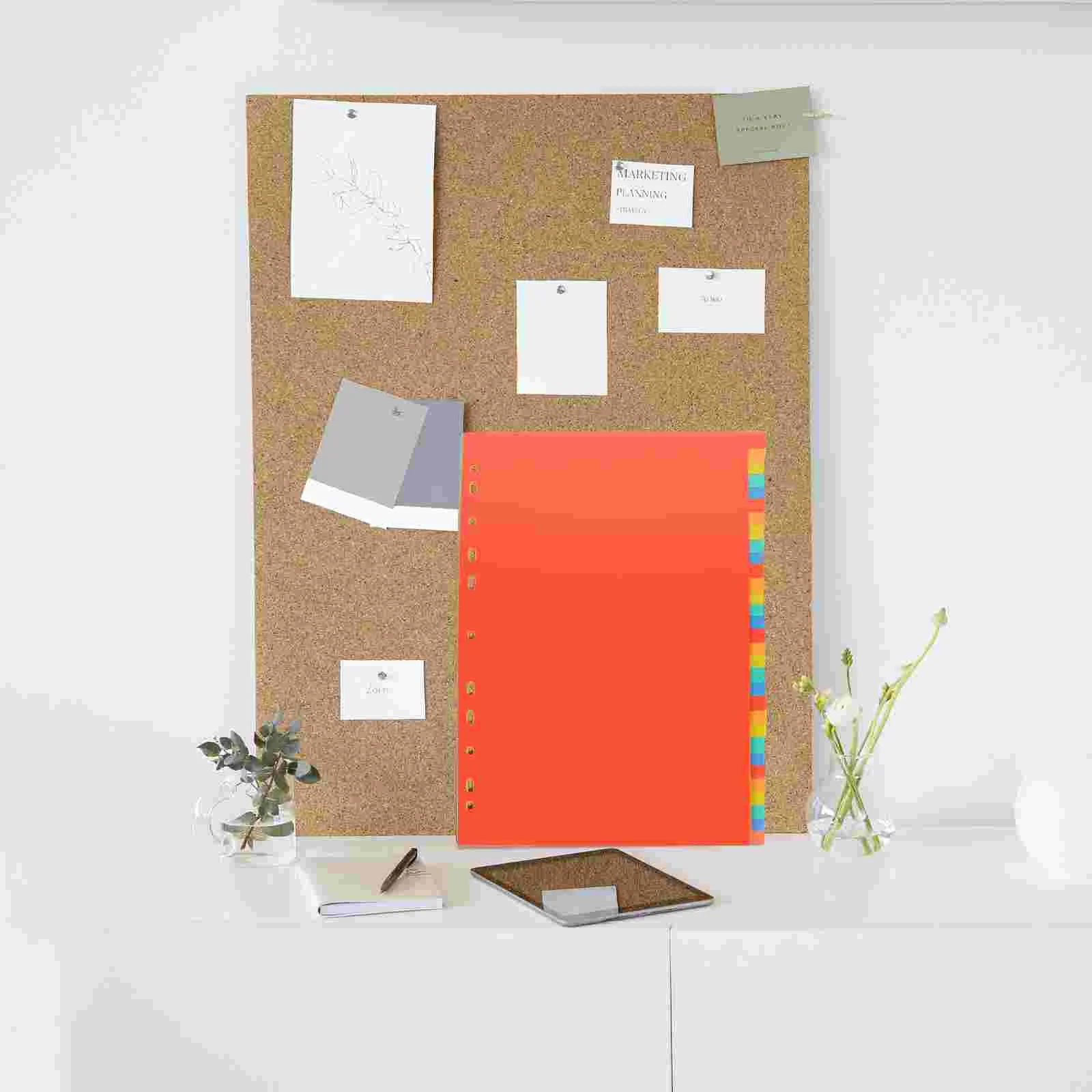 31 Sheets Classification Page Tab Binder Divider Slip Paper Dividers for with Tabs Travel