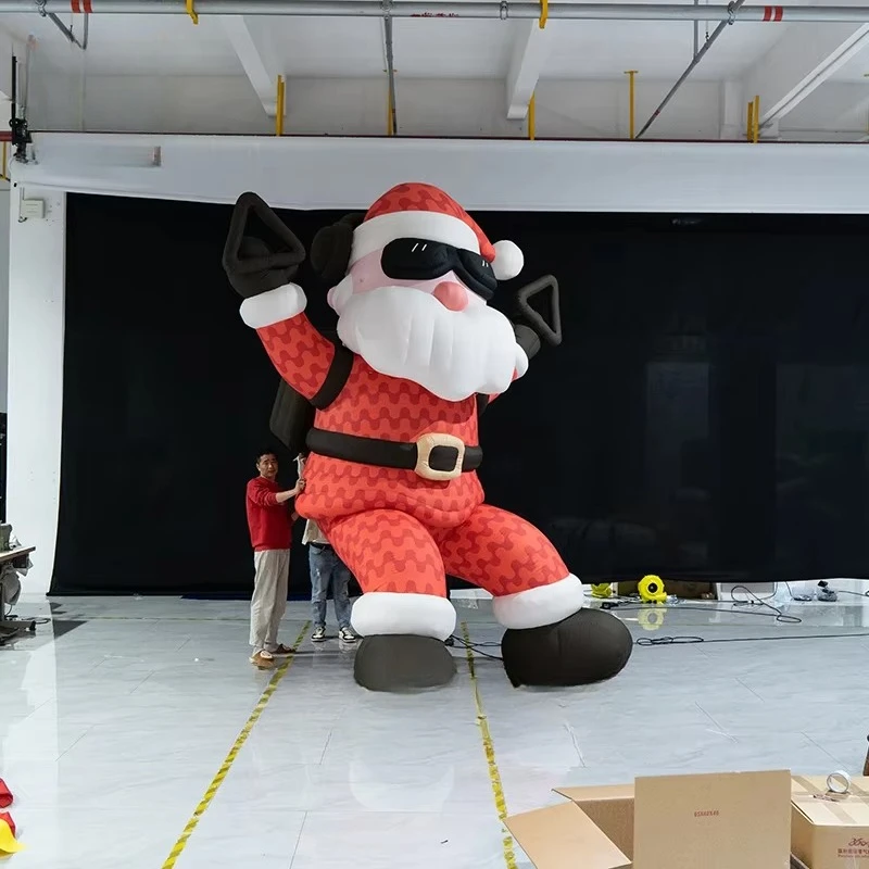 Cartoon Custom Model Design Mascot Inflatable Santa Inflatable Custom Advertising Inflatable Santa