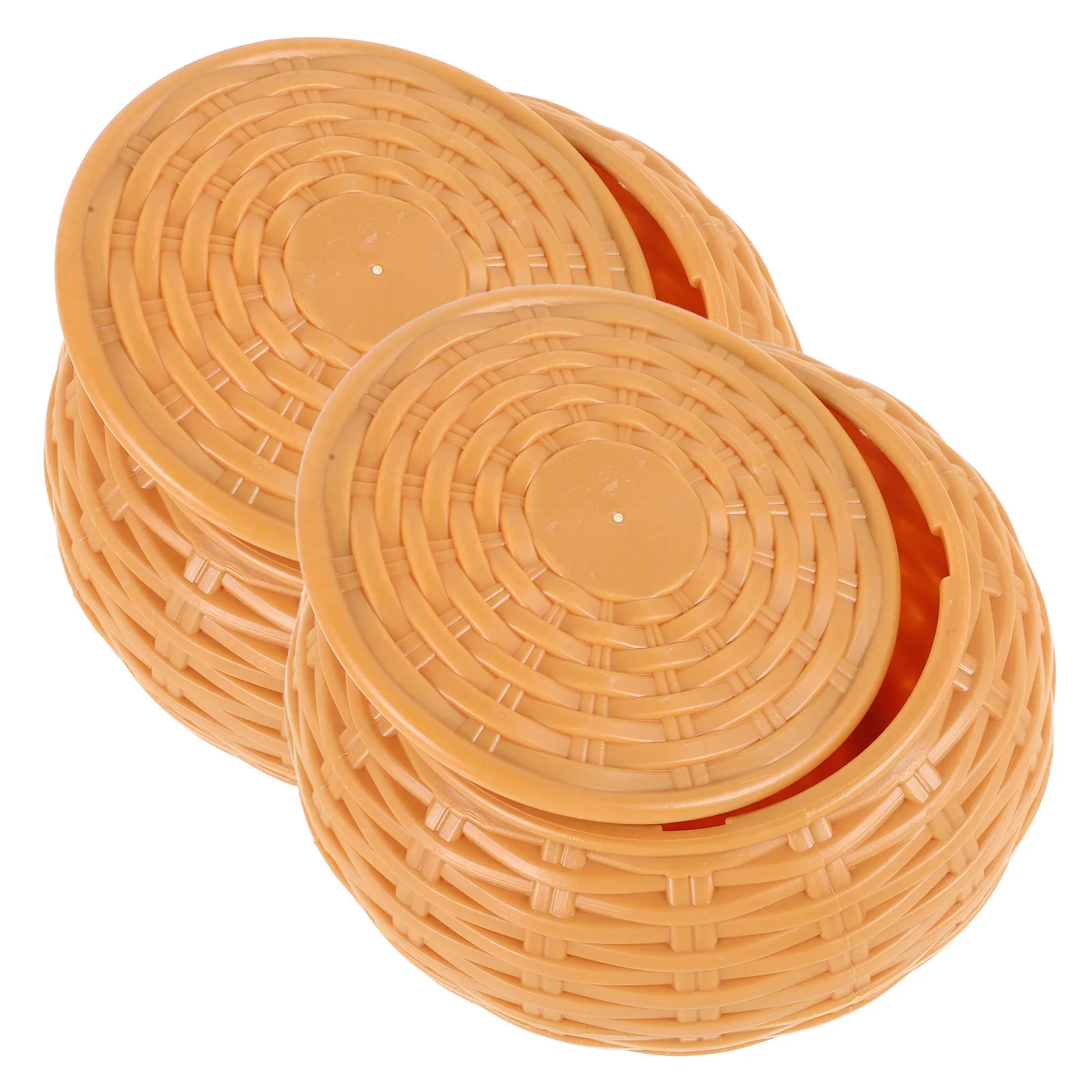 

2Pcs Go Chess Storage Cases Bamboo Pattern Round Safe Chess Pieces Holder Large Capacity Game Box for Students