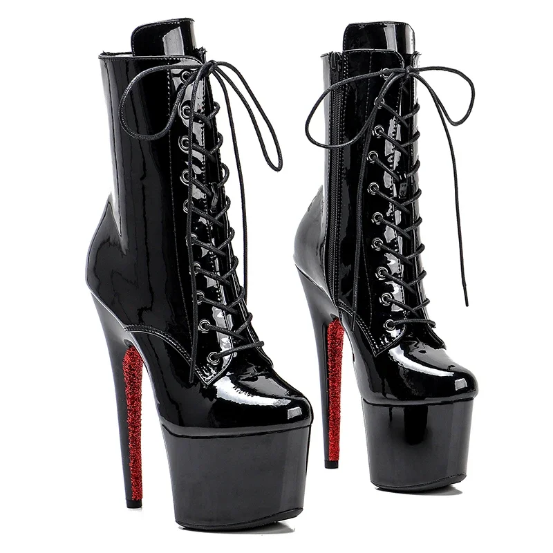 Leecabe Patent PU Upper 7inch/17CM Heels' Pole Dancing Shoes High Heel Stripper Heel Pole Dance Shoes