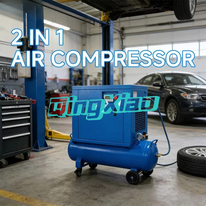 

Portable Industrial Single Phase Screw Air Compressor Small Silent Design Energy Saving Factory Continuous Industrial Air Supply