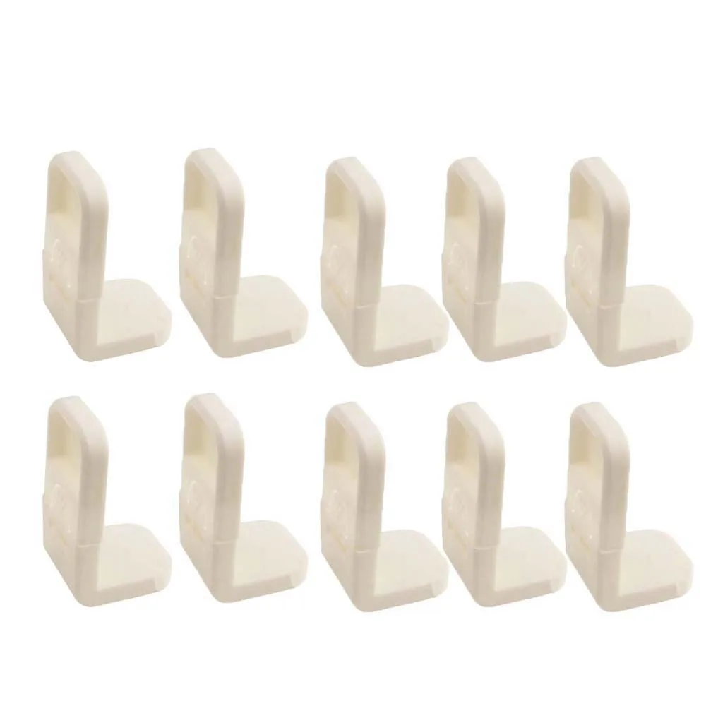 

10pcs/set ABS Multi Functional Safety Locks Right Angle Plastic Baby Cabinet Drawer Locks Portable Waterproof