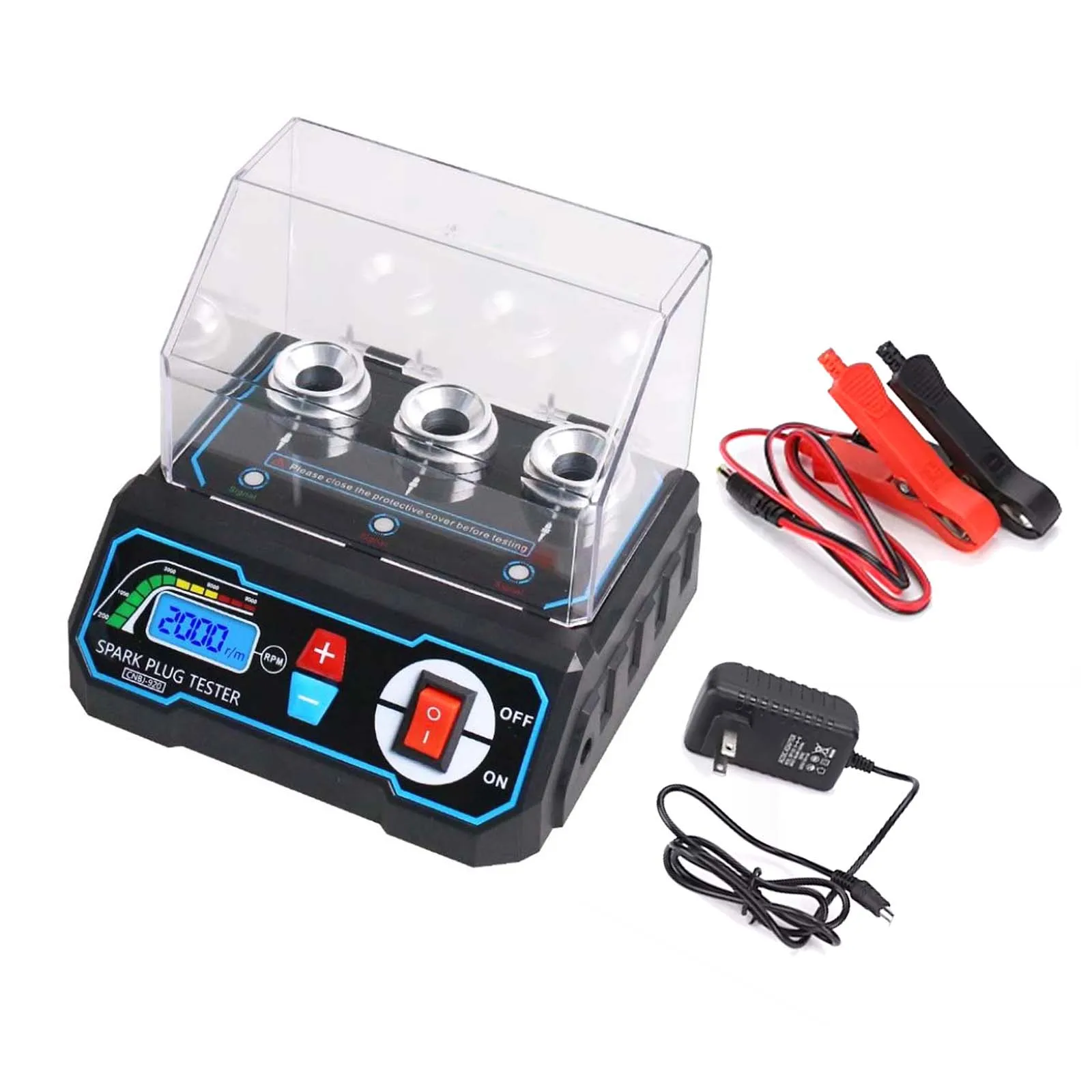 

Automobile Spark Plug Tester, 3 Hole Automotive Ignition Diagnostic Gauge