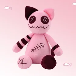 Hallowen Zombie Cat Plush Toys Stuffed Animal Soft Toys Pink Kawaii Cat Doll Cartoon Peripheral Toy Throw Pillow Home Decor Gift