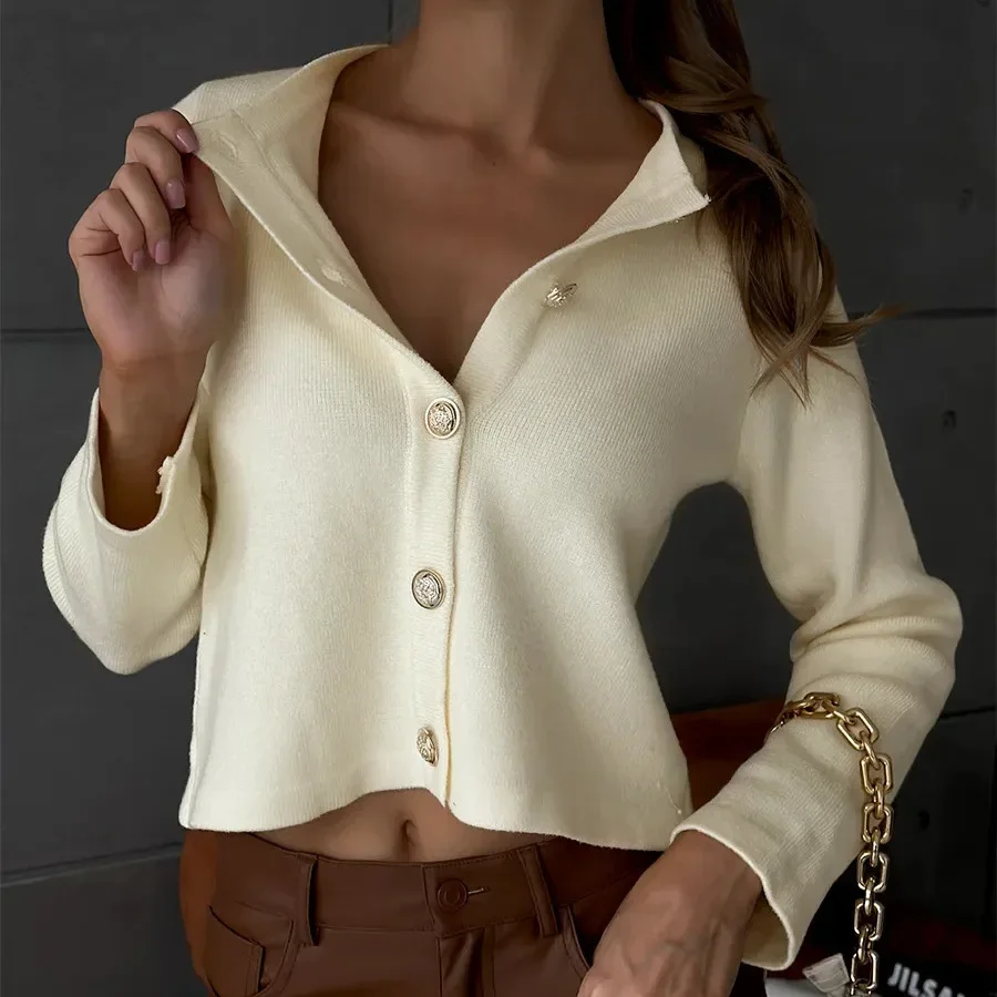 

Casual Versatile Knitted Cardigan Jacket