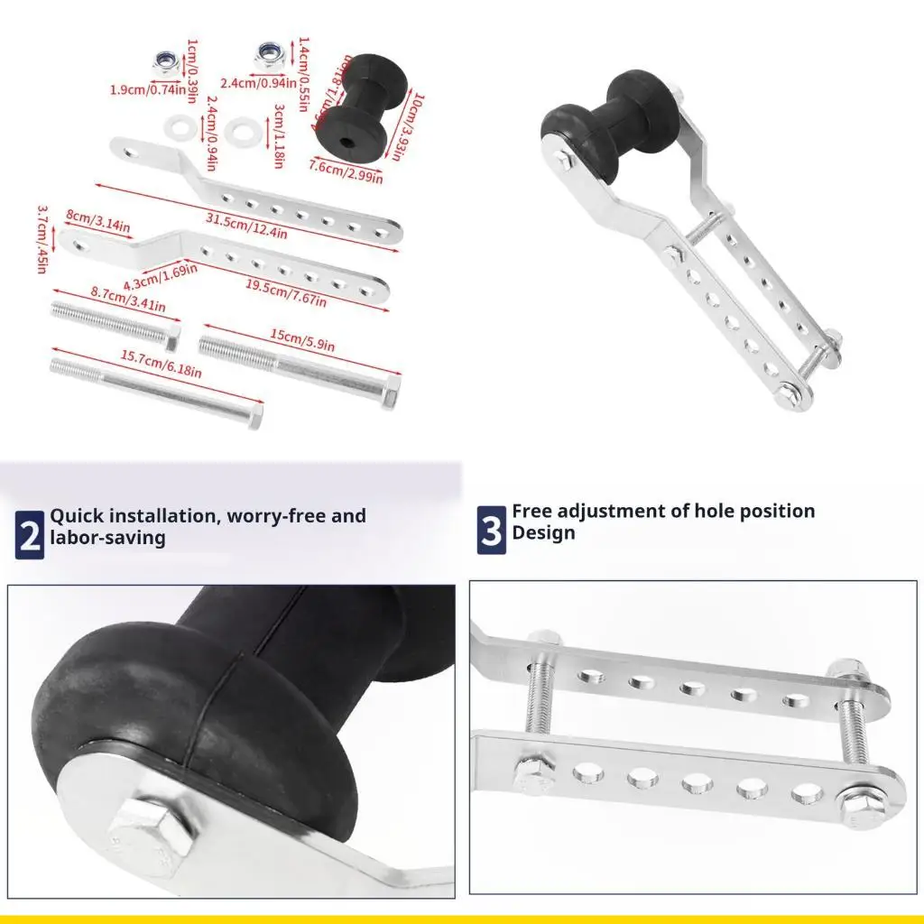 

SZCH Rubber Coated Marine Roller Trailer Roller Bracket for Reduced Friction & Wear