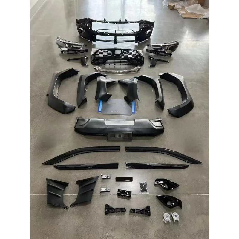 Car Body kit  HiLux 15-23 modified Front bumper assembly grille Wheel Eyebrow trim taillight guard surround