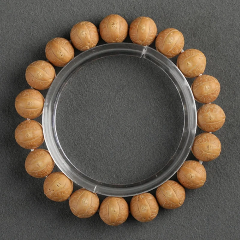 Nepal Phongyan Bodhi , High-Density Yellow-Skin Seed Single-Loop Handheld Buddhist Bead Bracelet