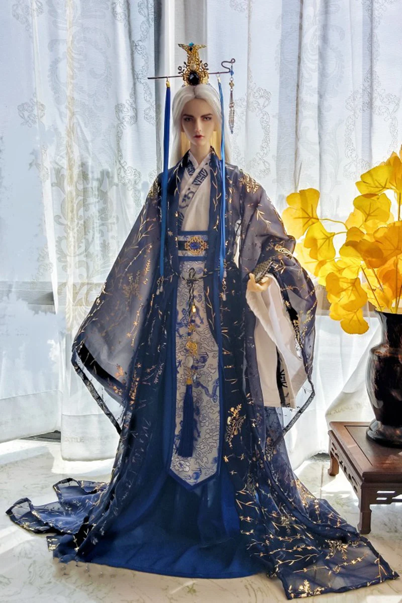1/4 1/3 Scale BJD Clothes Ancient Costume Robe Samurai Outfit For MSD SD13 Girl SSDF ID75 Strong Uncle Doll Accessories A1171