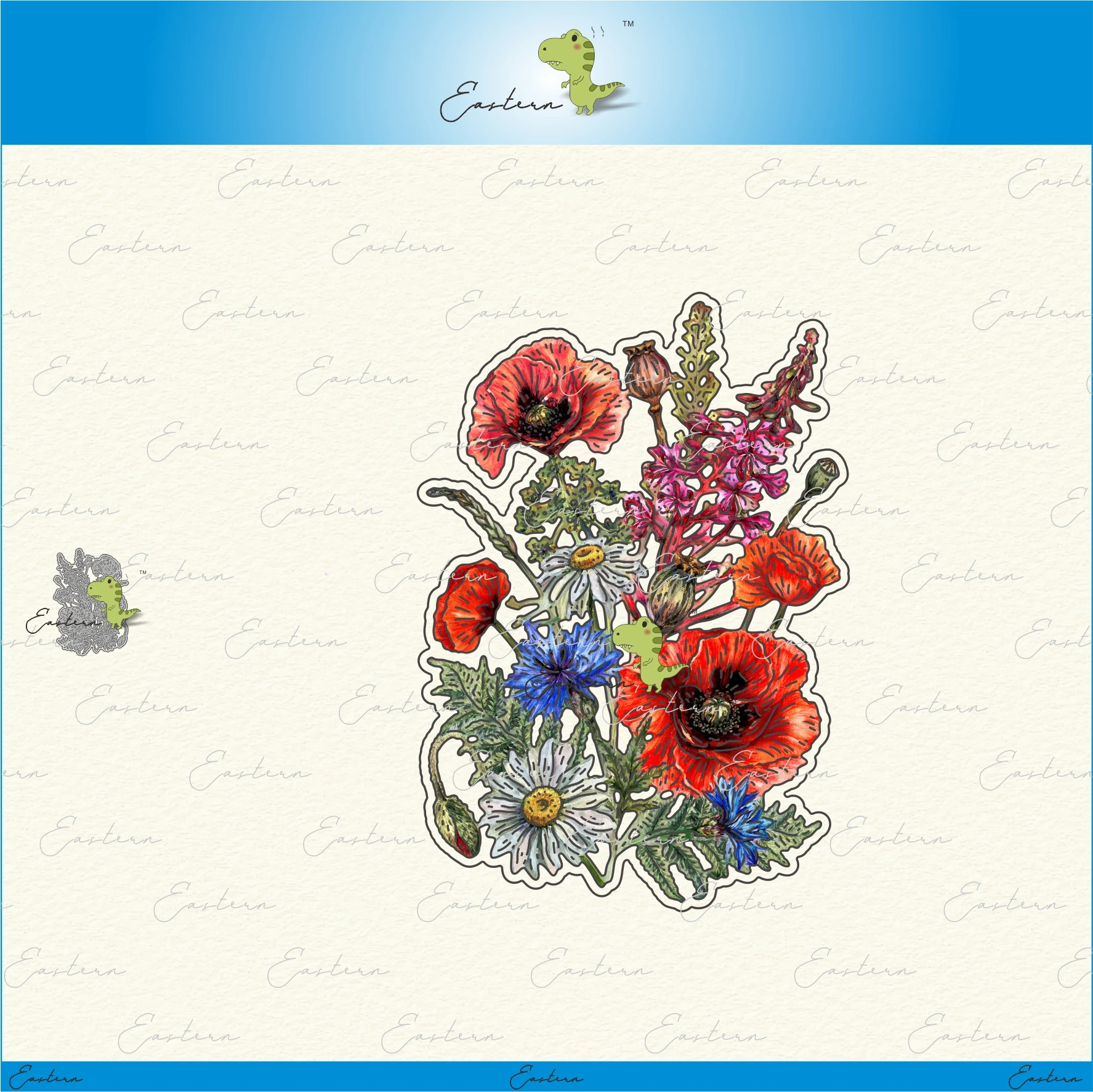 In The Field Poppy Flower metal cutting dies 2022 new DIY molds Scrapbooking Paper Making die cuts crafts  Printed Sheet