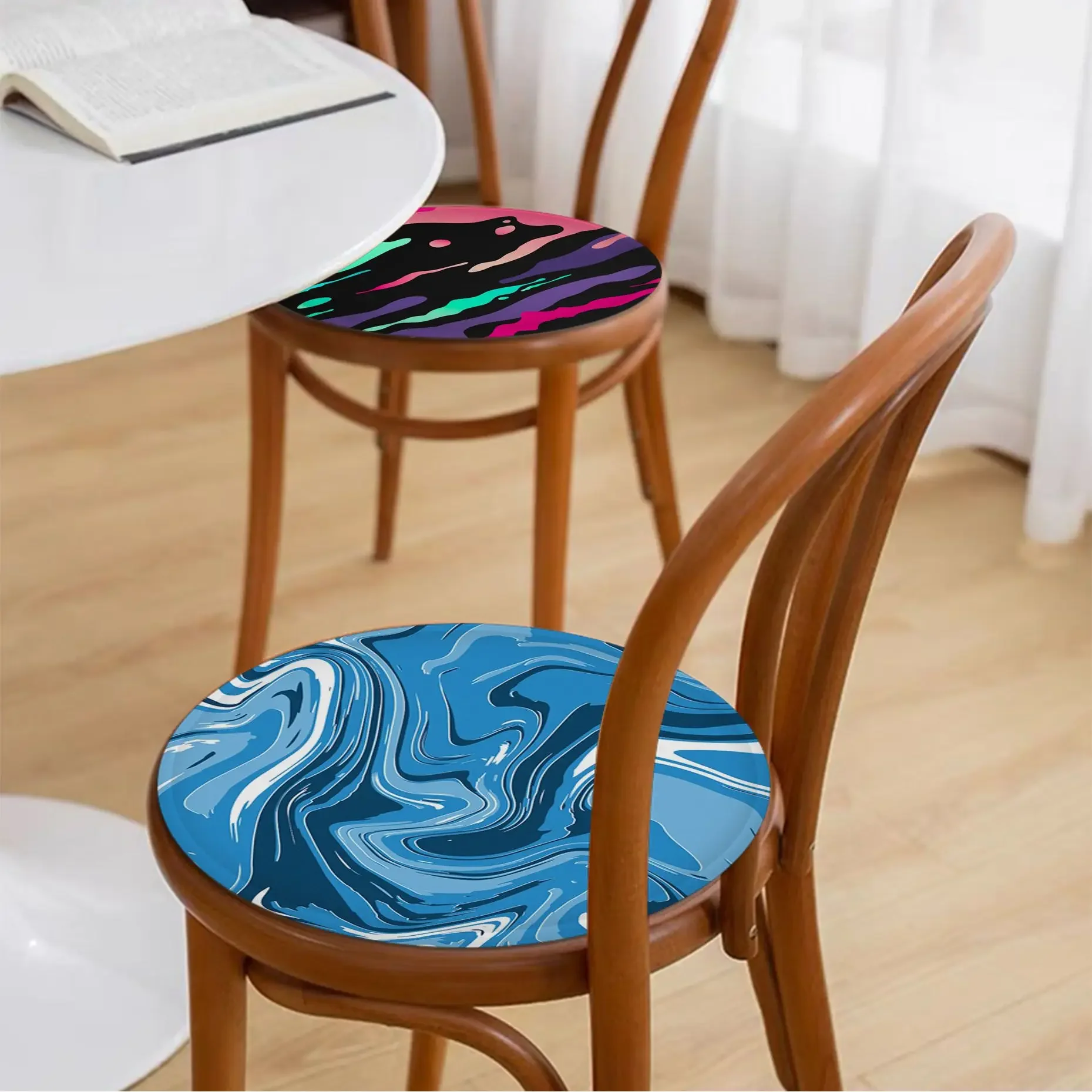 

Strata Liquid Cushion Mat Square Seat Cushion Office Dining Stool Pad Sponge Sofa Mat Non-Slip Seat Mat