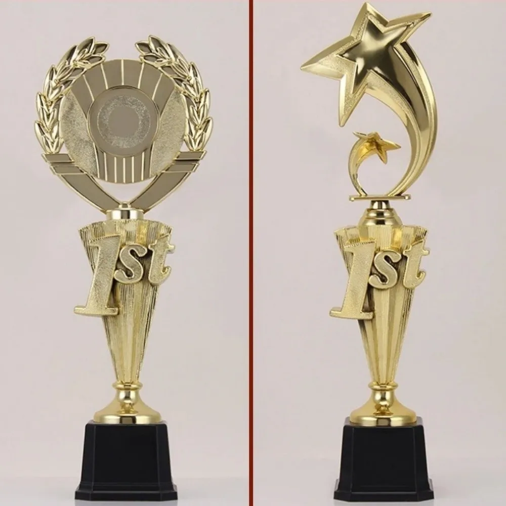 Креативный золотой кубок-награда, большой приз за первое место, пластиковый призовой кубок, награда для церемонии награждения, звездный трофей для командных спортивных соревнований