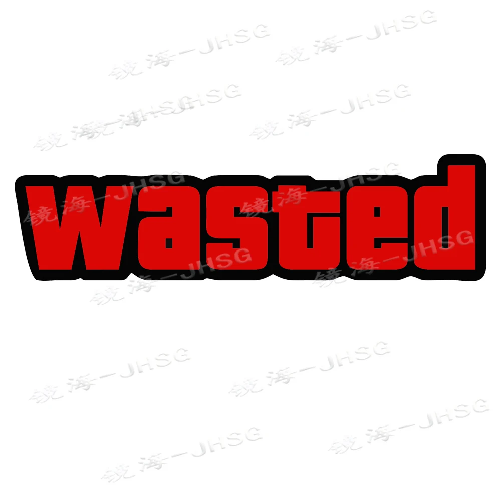 Funny Car Sticker Wasted Waterproof Vinyl Decal Car Accessories Decor