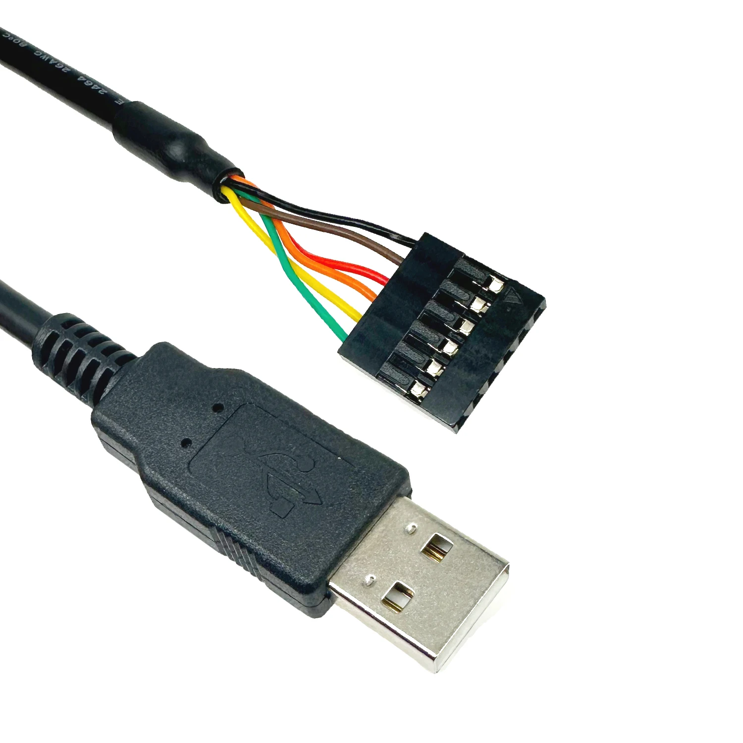 USB to TTL Serial 5V Adapter Cable, 6 Pin Female Socket Header, FT232 Chip, Compatible with Windows 10/8/7, Linux, MAC OS