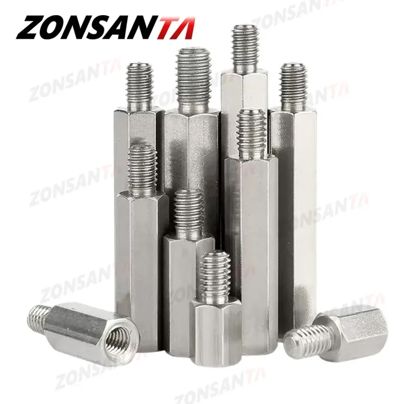 

M2.5 M3 M4 M5 M6 Stainless Steel Hex Standoff Motherboard Male to Female Rack Stud Mount Spacer Column Screws Bolts PCB Support