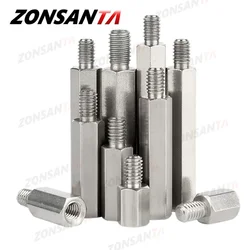 M2.5 M3 M4 M5 M6 Roestvrij Staal Hex Standoff Moederbord Mannelijk Naar Vrouwelijk Rek Stud Mount Spacer Kolom Schroeven Bouten Pcb Ondersteuning