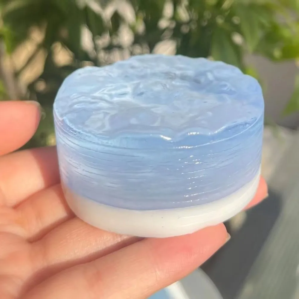 Gifts TPR Ocean Cheese Squeeze Super Soft Sticky Texture Mousse Fidget Ocean Theme Transparent Design Square Shape Fidget