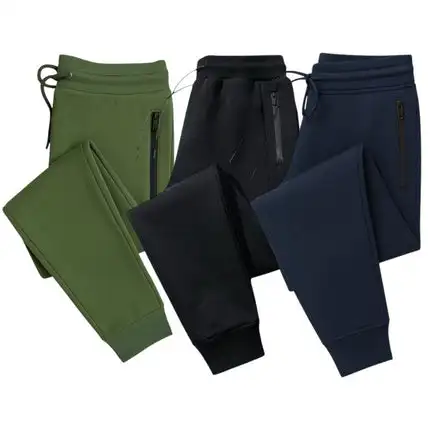 

Mens 3 Pack Ultra Soft Fleece Zipper Pocket Jogger