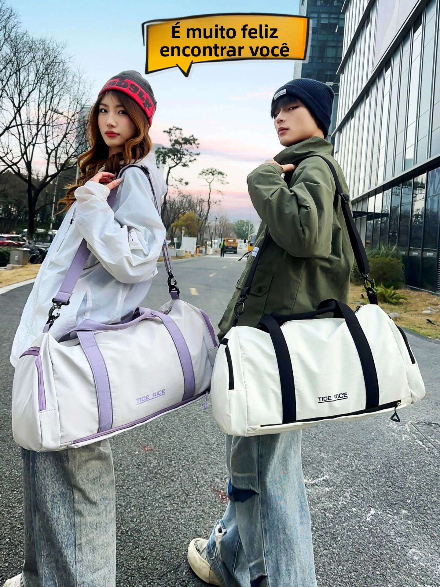 2026-new-short-trip-business-bag-travel-bag-large-capacity-fitness-bag-men's-version-wet-and-dry-separation-women's-version
