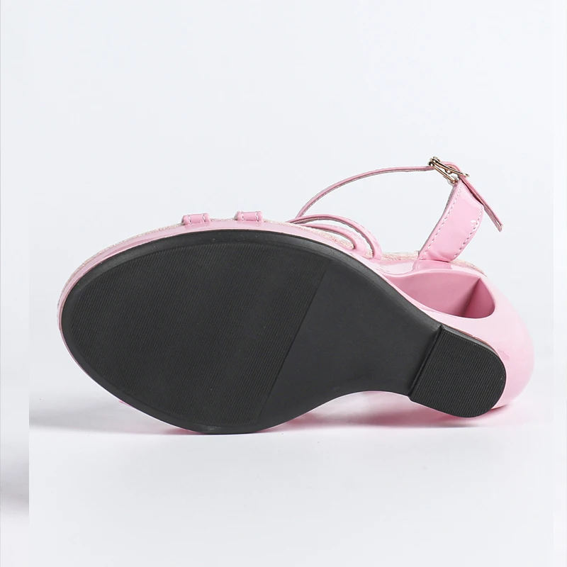 Eilyken Summer Fashion Design Open Toe Narrow Band Women Sandals Frewtwork Heels Buckle Strap Wedding Party Shoes