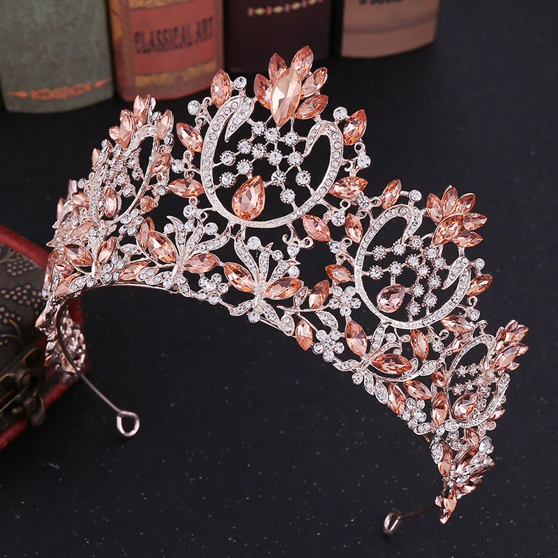 

Rhinestone Crowns Headband Jewelry Baroque Wedding Tiara Bridal Crown Rhinestone Crowns Headband Jewelry