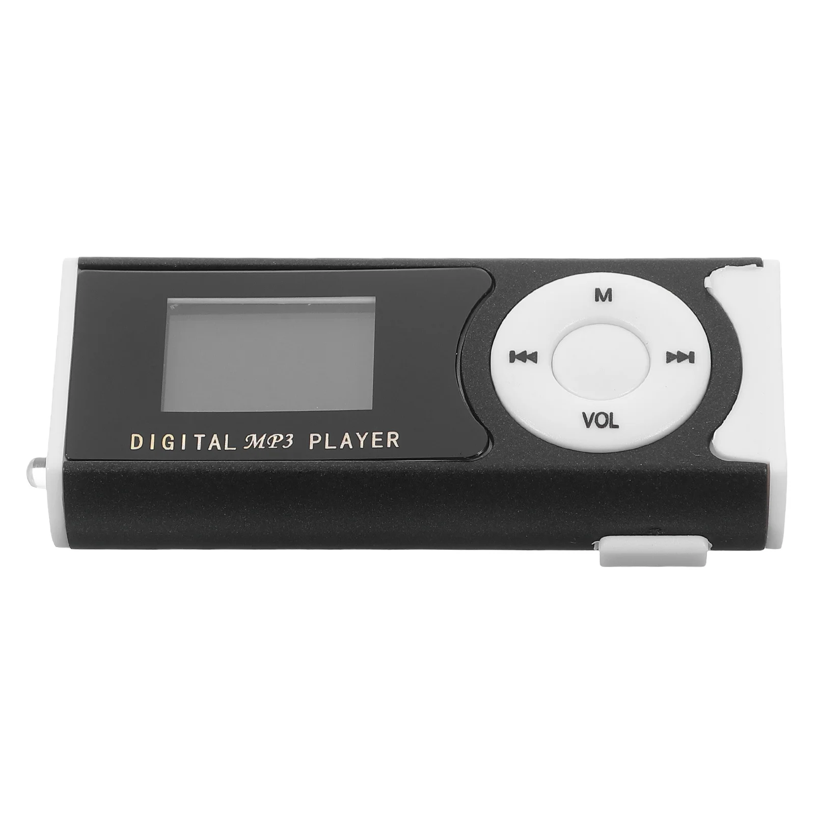 

Black Mini Clip Mp3 Player Compact Lightweight Support 16GB Micro Portable Music Digital Player Rechargeable