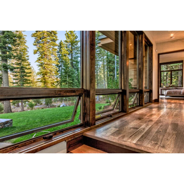 2023 Wood Clad Electric Shutter Aluminum Window and Door Aluminum-Clad Wood Door and Window for House